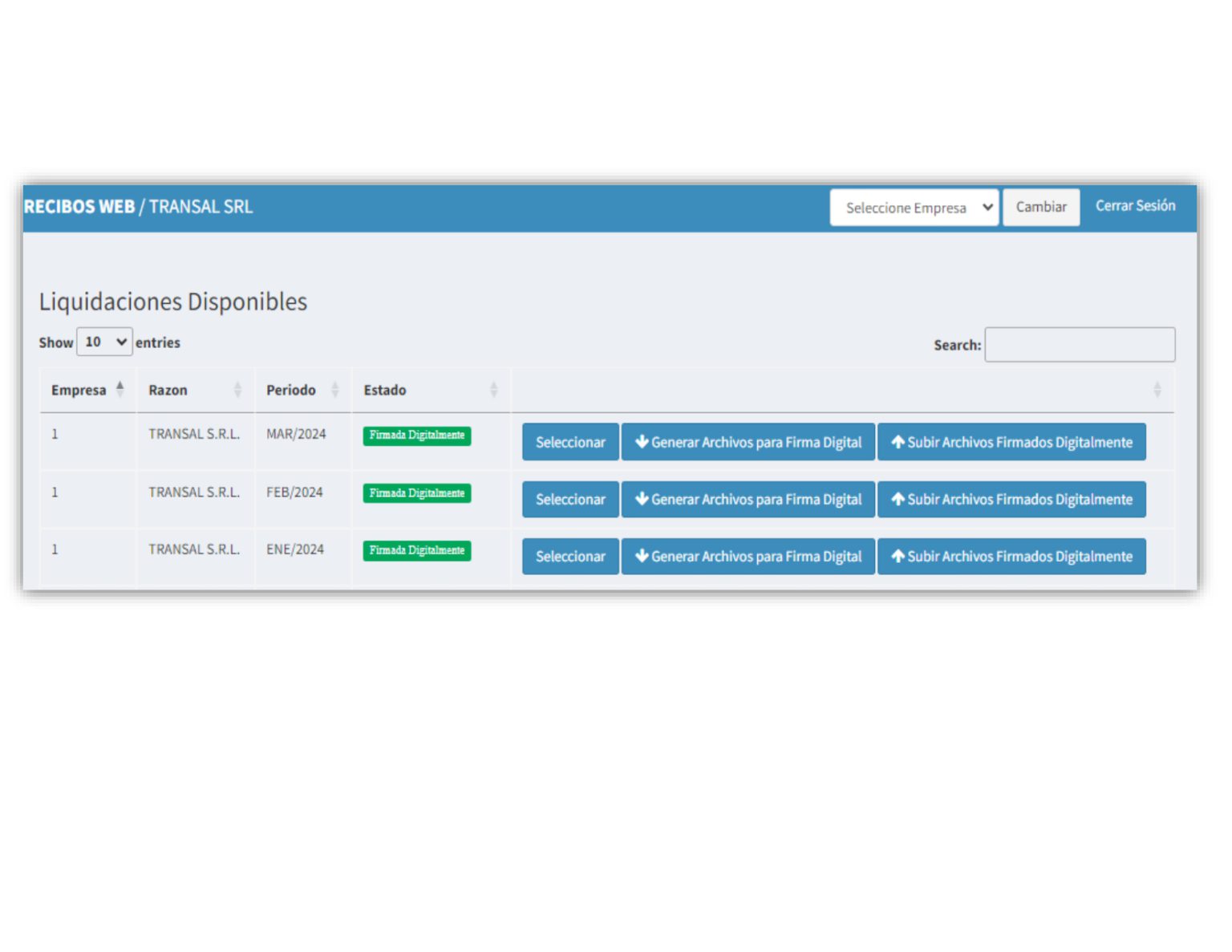 Recibos web – iPagos